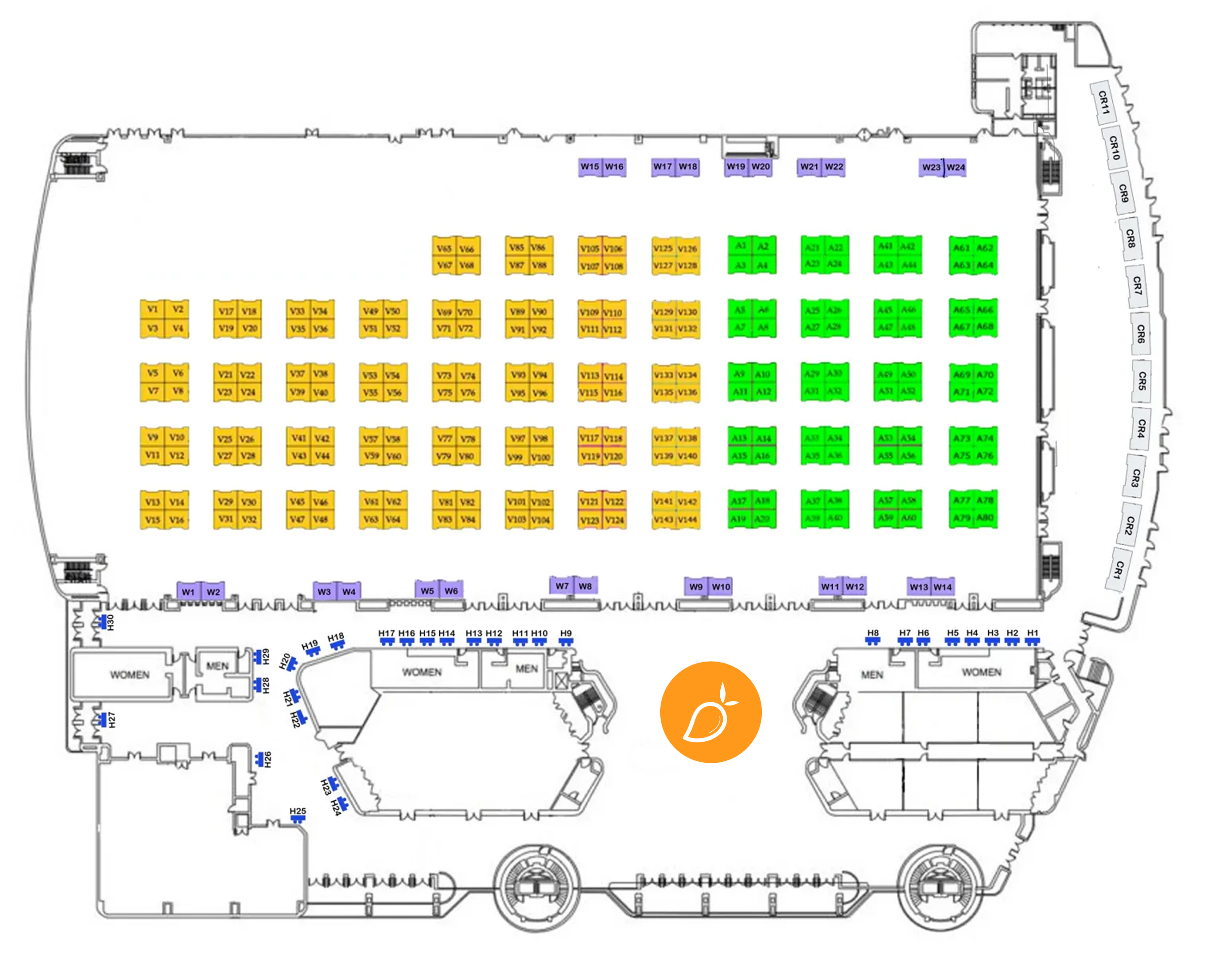 El Paso Comic Con Booth Map